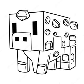 Cute Minecraft Piglin With Gold Coloring Page 63193-50824