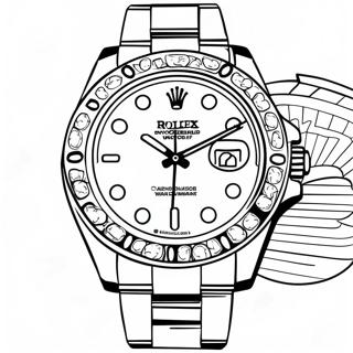 Luxury Rolex Watch Coloring Page 63223-50847