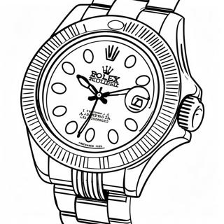 Luxury Rolex Watch Coloring Page 63223-50848