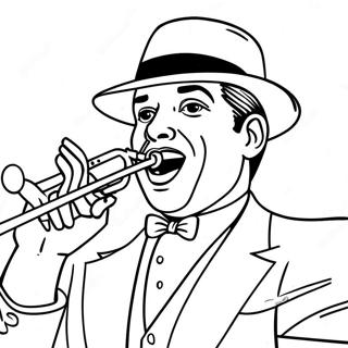 Roaring 20s Jazz Musician Coloring Page 63233-50850