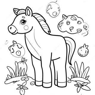 Zenon S Colorful Farm Animals Coloring Page 63253-50873