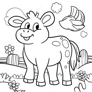 Zenon S Colorful Farm Animals Coloring Page 63253-50874