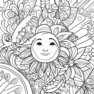 Bright Posca Marker Art Coloring Page 63303-59610