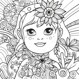 Bright Posca Marker Art Coloring Page 63303-59611