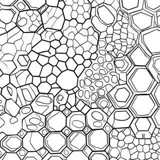 Honeycomb Pattern Coloring Page 63332-50926