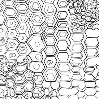 Honeycomb Pattern Coloring Page 63332-50928