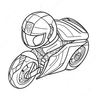 Tron Light Cycle Racing Coloring Page 63343-50934