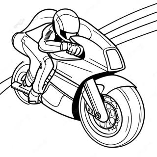 Tron Light Cycle Racing Coloring Page 63343-50936