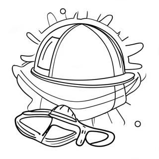 Colorful Sun Protection Gear Coloring Page 63383-50968