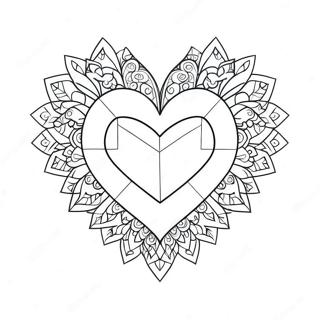 Diamond Heart Coloring Page 63402-50979