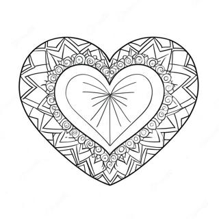 Sparkling Diamond Heart Coloring Page 63403-50985