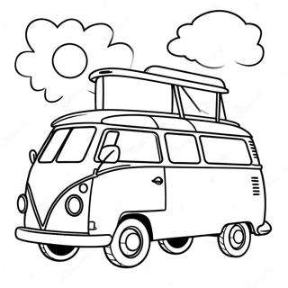 Camper Van Coloring Page 6341-5226