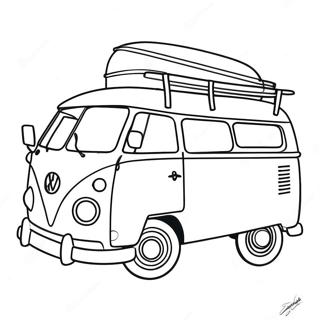 Camper Van Coloring Page 6341-5227