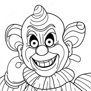 Colorful Killer Klowns In The Circus Coloring Page 63423-51004