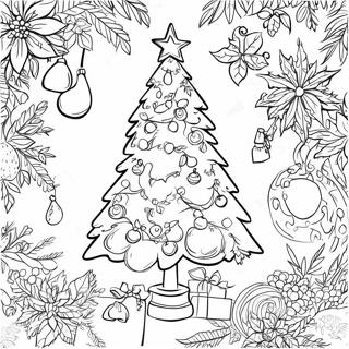 Detailed Christmas Tree Coloring Page 63432-51008