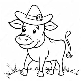 Halloween Cow Coloring Page 63452-51018