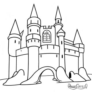 Medieval Castle Coloring Page 6351-5236