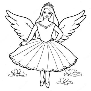 Barbie Swan Lake Coloring Page 63532-51091