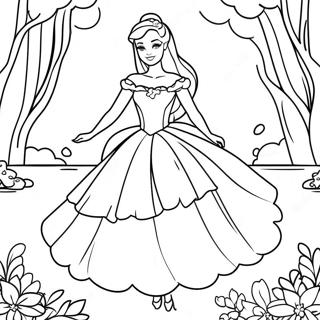 Barbie Swan Lake Coloring Pages