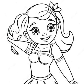 Oklahoma Sooners Cheerleader Coloring Page 63563-51117