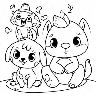 Funny Adult Coloring Page With Hilarious Animals 63592-51133