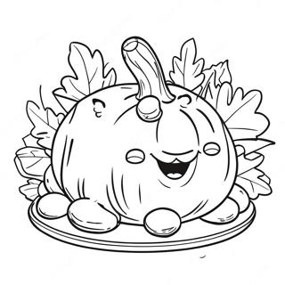 Garfield Thanksgiving Coloring Page 63602-51143