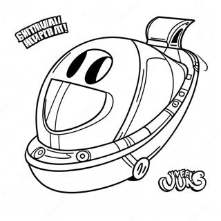 Colorful Among Us Venom Spaceship Coloring Page 63623-51165