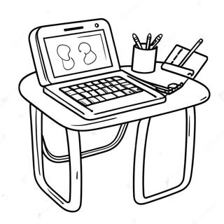 Leap Pad Imagination Desk Coloring Page 63632-51163