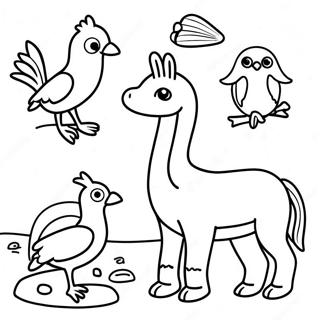 South America Animals Coloring Pages