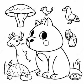 South America Animals Coloring Page 63672-51196