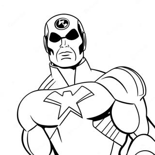 Captain Man Coloring Pages