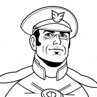 Captain Man Coloring Page 63682-51202