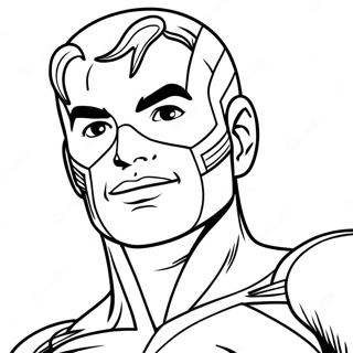 Captain Man Coloring Page 63682-51203