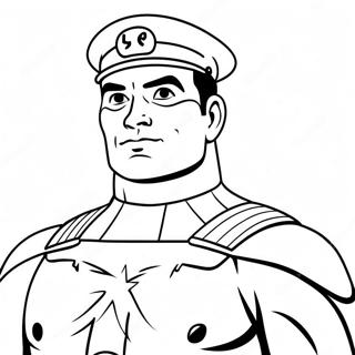 Captain Man Coloring Page 63682-51204