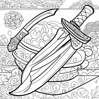 Katana Coloring Pages