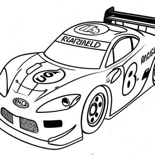 Kyle Busch Racing Car Coloring Page 63702-51222