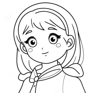 Cute Anya Anime Character Coloring Page 63713-51233