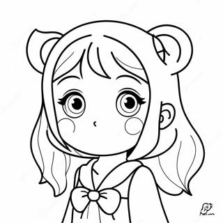 Cute Anya Anime Character Coloring Page 63713-51235