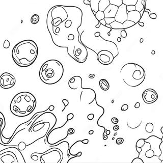 Colorful Chemical Reactions Coloring Page 6372-5253