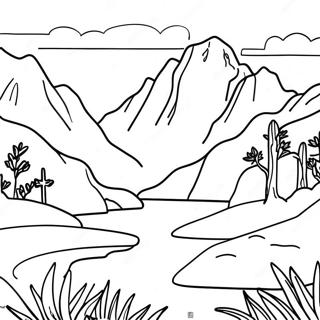 New Zealand Landscape Coloring Page 63732-51252