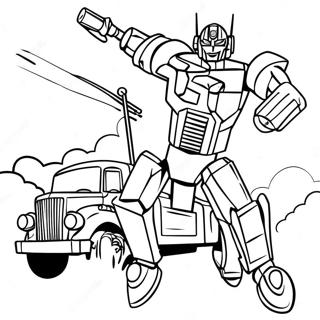 Colorful Jazz Transformers In Action Coloring Page 63743-51258