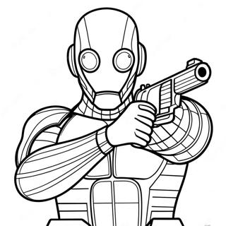 Deadshot With Dual Pistols Coloring Page 63763-51271