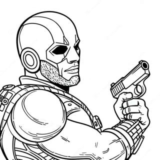 Deadshot With Dual Pistols Coloring Page 63763-51272