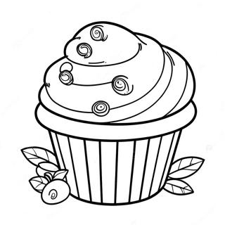 Blueberry Muffin Coloring Page 63772-51280