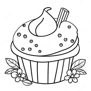 Delicious Blueberry Muffin Coloring Page 63773-51283