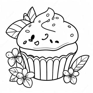 Delicious Blueberry Muffin Coloring Page 63773-51284