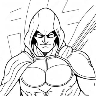 Red Hood In Action Coloring Page 63793-51299