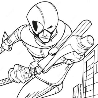 Red Hood In Action Coloring Page 63793-51300