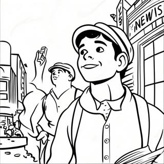 Newsies Coloring Pages