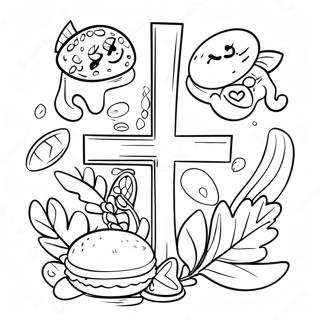 Lent Symbols Coloring Page 63843-51336